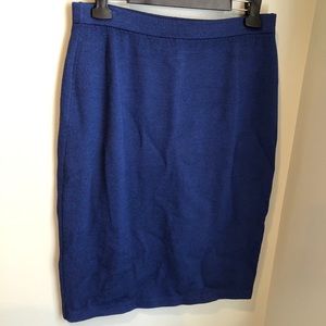 St John collection royal blue knit skirt sz 12